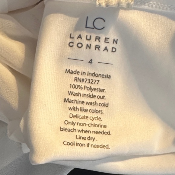 LC Lauren Conrad Unique Elegant White Sleeveless Maxi Dress - Picture 12 of 13